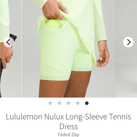 Lululemon Athletica Light Yellow Long Sleeve Dress - Picture 11 of 12